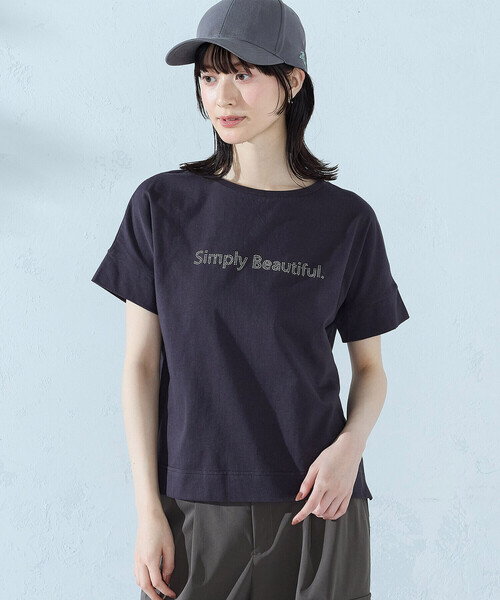 COMME CA ISM(コムサイズム)の「ロゴ Tシャツ(Tシャツ/カットソー・レディース・ブラック/杢グレー/チャコール/ホワイト・SMALL/MEDIUM/LARGE)」の16枚目の写真