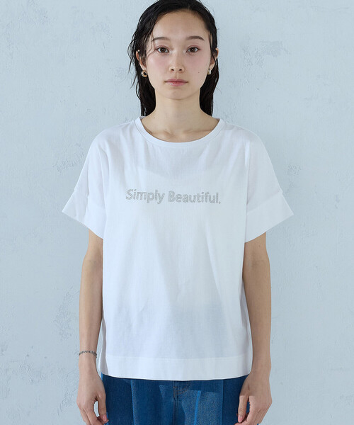 COMME CA ISM(コムサイズム)の「ロゴ Tシャツ(Tシャツ/カットソー・レディース・ブラック/杢グレー/チャコール/ホワイト・SMALL/MEDIUM/LARGE)」の15枚目の写真