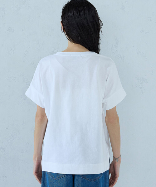 COMME CA ISM(コムサイズム)の「ロゴ Tシャツ(Tシャツ/カットソー・レディース・ブラック/杢グレー/チャコール/ホワイト・SMALL/MEDIUM/LARGE)」の13枚目の写真