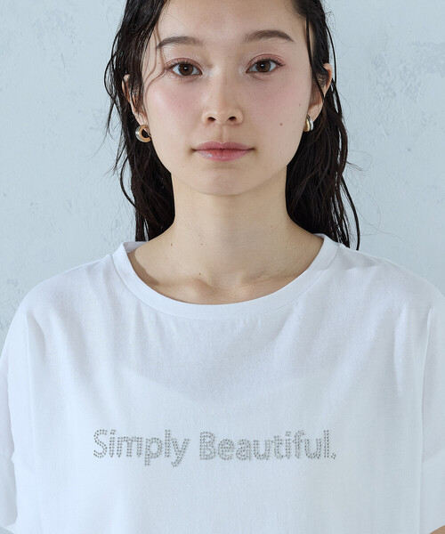 COMME CA ISM(コムサイズム)の「ロゴ Tシャツ(Tシャツ/カットソー・レディース・ブラック/杢グレー/チャコール/ホワイト・SMALL/MEDIUM/LARGE)」の12枚目の写真