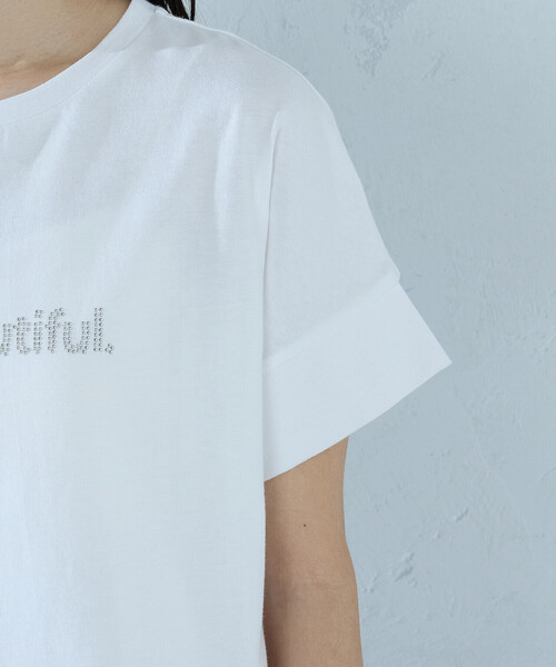 COMME CA ISM(コムサイズム)の「ロゴ Tシャツ(Tシャツ/カットソー・レディース・ブラック/杢グレー/チャコール/ホワイト・SMALL/MEDIUM/LARGE)」の11枚目の写真