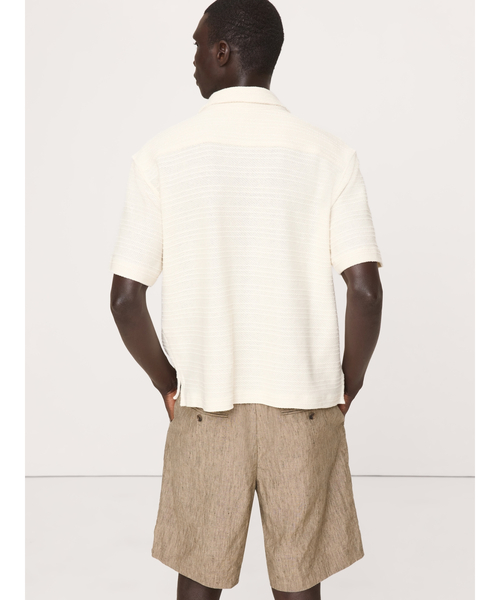Banana Republic（バナナリパブリック）の「ニット ツイル リゾート シャツ（シャツ/ブラウス・メンズ・イエロー/アイボリー/ブラック・S/M/L/XL）」の6枚目の写真