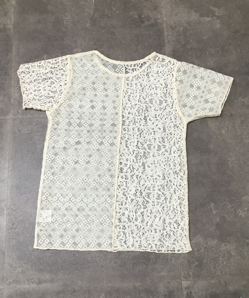 Gleam（グリーム）の「レース切替半袖プルオーバー（Tシャツ/カットソー・レディース・ブラック/アイボリー・F）」の20枚目の写真