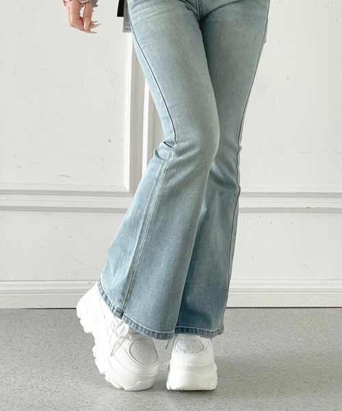 Shoes in Closet(シューズインクローゼット)の「厚底 レース リボン ボリューム スニーカー691(スニーカー・レディース・ブラック/ホワイト・M/L/LL/S)」の19枚目の写真