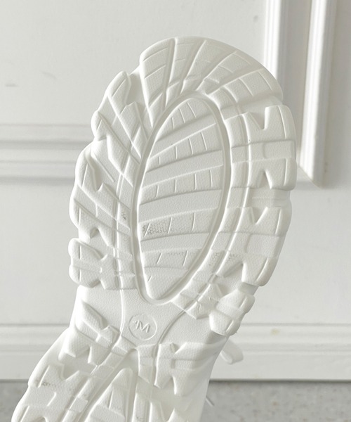 Shoes in Closet(シューズインクローゼット)の「厚底 レース リボン ボリューム スニーカー691(スニーカー・レディース・ブラック/ホワイト・M/L/LL/S)」の12枚目の写真