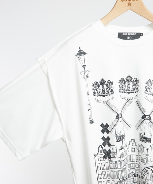GOMME HOMME(ゴムオム)の「アウトシームオランダT(Tシャツ/カットソー・メンズ・ブラック/ホワイト・MEDIUM)」の6枚目の写真