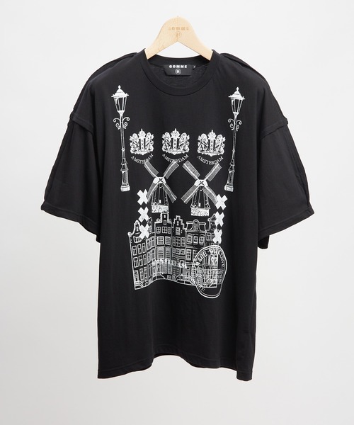 GOMME HOMME(ゴムオム)の「アウトシームオランダT(Tシャツ/カットソー・メンズ・ブラック/ホワイト・MEDIUM)」の9枚目の写真