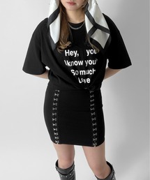 【jiasecond.】ハートロゴTシャツ / トップス Tシャツ オーバー カジュアル ブラック レッド ホワイト ZOZOTOWN限定