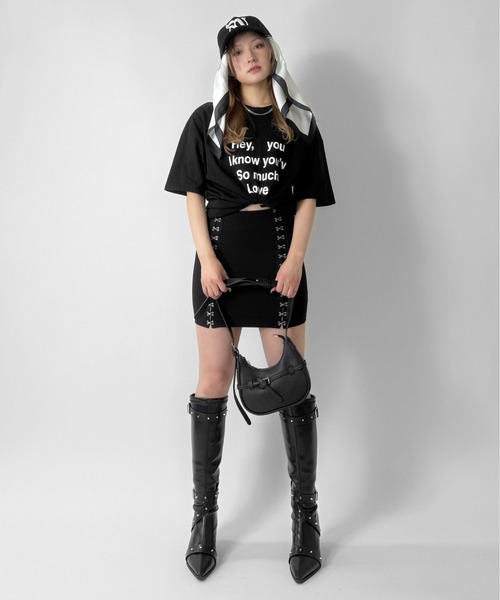 jiasecond.(ジアセカンド)の「【jiasecond.】ハートロゴTシャツ / トップス Tシャツ オーバー カジュアル ブラック レッド ホワイト ZOZOTOWN限定(Tシャツ/カットソー・レディース・レッド/ホワイト/ブラック・FREE)」の16枚目の写真