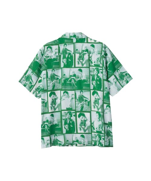 HYSTERIC GLAMOUR（ヒステリックグラマー）の「DENNIS MORRIS/SID 1977柄 オープンカラーシャツ（シャツ/ブラウス・メンズ・グリーン系その他/ブラック系その他・X-LARGE/LARGE/MEDIUM/SMALL）」の3枚目の写真