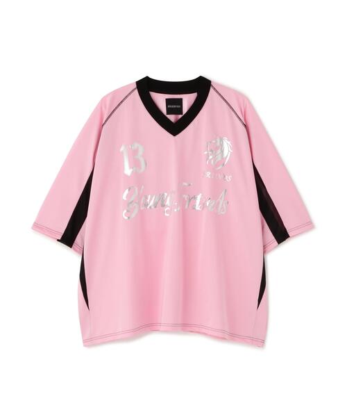 FR(13)NDS(フレンズ)の「FR(13)NDS/フレンズ/Summer Game Shirt(Tシャツ/カットソー・メンズ・ピンク/ブラック・F)」の1枚目の写真