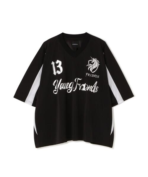 FR(13)NDS(フレンズ)の「FR(13)NDS/フレンズ/Summer Game Shirt(Tシャツ/カットソー・メンズ・ピンク/ブラック・F)」の2枚目の写真