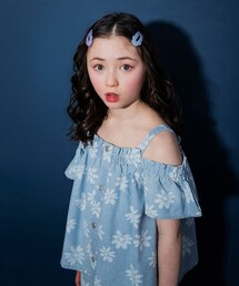 【Ou? by EDWIN】肩あきデニムトップス