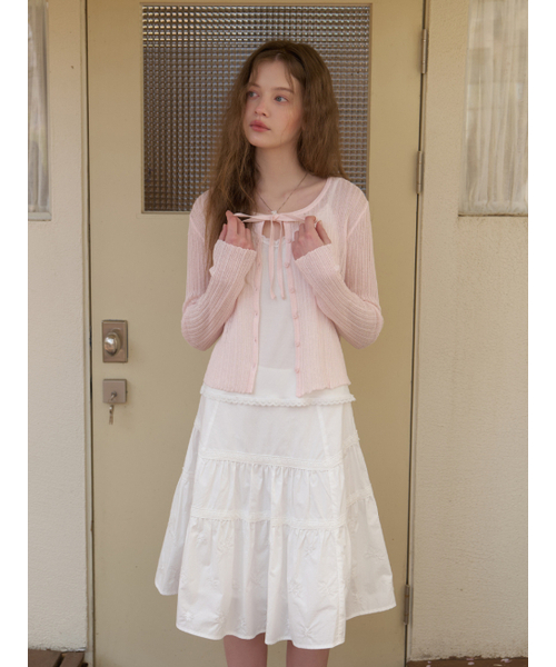 RE_L（リエル）の「[2nd] Loana strap knit cardigan (pink)（カーディガン/ボレロ・レディース・その他・FREE）」の5枚目の写真
