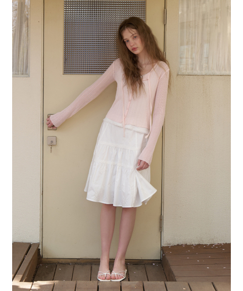 RE_L（リエル）の「[2nd] Loana strap knit cardigan (pink)（カーディガン/ボレロ・レディース・その他・FREE）」の6枚目の写真