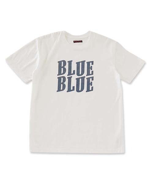 BLUE BLUE(ブルーブルー)の「STEP BLUE BLUE ショートスリーブTシャツ(Tシャツ/カットソー・メンズ・ホワイト・M)」の1枚目の写真