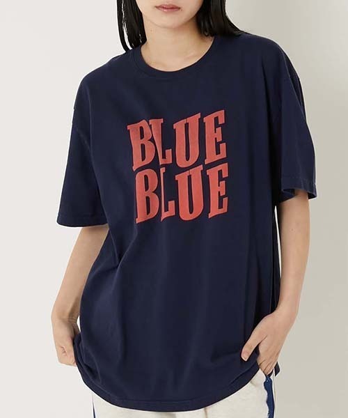 BLUE BLUE（ブルーブルー）の「STEP BLUE BLUE ショートスリーブTシャツ（Tシャツ/カットソー・メンズ・ホワイト/ネイビー・M/S/L/XL）」の19枚目の写真