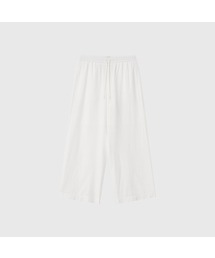 イネス コットンバンディングパンツ_ホワイト / INES COTTON BANDING PANTS_WHITE