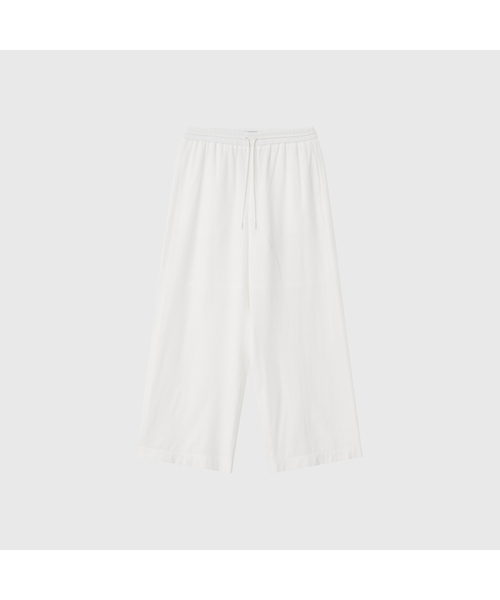 LOOKAST(ルックキャスト)の「イネス コットンバンディングパンツ_ホワイト / INES COTTON BANDING PANTS_WHITE(その他パンツ・レディース・ホワイト・SMALL/MEDIUM)」の1枚目の写真