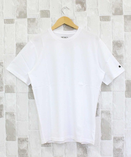 Carhartt WIP(カーハートダブリューアイピー)の「WIP CロゴベースTシャツ S/S Base T-Shirt(Tシャツ/カットソー・メンズ・ブラック×ホワイト/ホワイト×ブラック・M/L/XL)」の1枚目の写真
