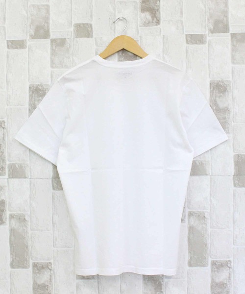 Carhartt WIP(カーハートダブリューアイピー)の「WIP CロゴベースTシャツ S/S Base T-Shirt(Tシャツ/カットソー・メンズ・ブラック×ホワイト/ホワイト×ブラック・M/L/XL)」の4枚目の写真
