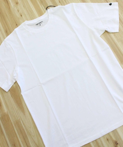 Carhartt WIP(カーハートダブリューアイピー)の「WIP CロゴベースTシャツ S/S Base T-Shirt(Tシャツ/カットソー・メンズ・ブラック×ホワイト/ホワイト×ブラック・M/L/XL)」の5枚目の写真