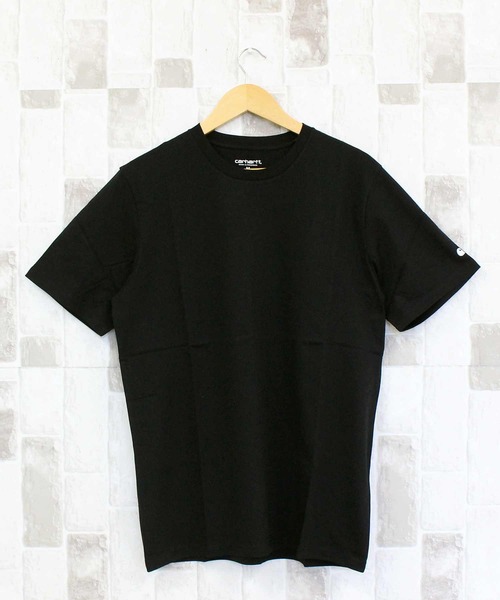 Carhartt WIP(カーハートダブリューアイピー)の「WIP CロゴベースTシャツ S/S Base T-Shirt(Tシャツ/カットソー・メンズ・ブラック×ホワイト/ホワイト×ブラック・M/L/XL)」の6枚目の写真