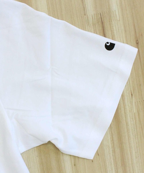Carhartt WIP(カーハートダブリューアイピー)の「WIP CロゴベースTシャツ S/S Base T-Shirt(Tシャツ/カットソー・メンズ・ブラック×ホワイト/ホワイト×ブラック・M/L/XL)」の10枚目の写真