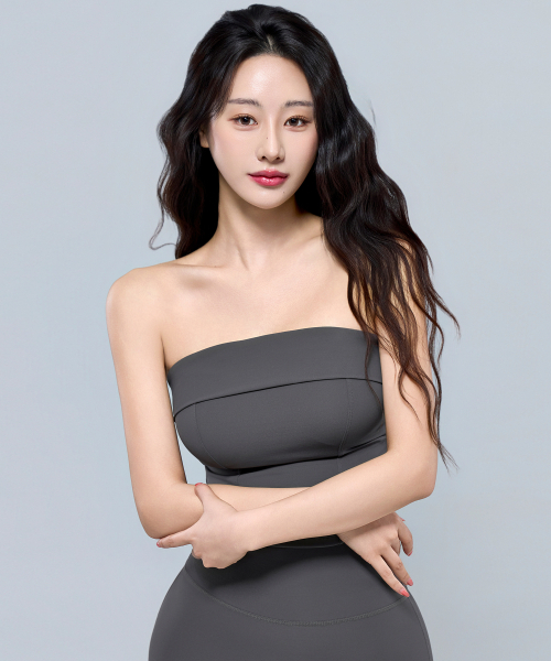 PHYSICAL GARMENTS（フィジカルガーメンツ）の「P5068 シンボルロゴチューブトップ[2COLOR]（チューブトップ・レディース・アッシュグレー/ブラック・SMALL/MEDIUM/LARGE）」の22枚目の写真