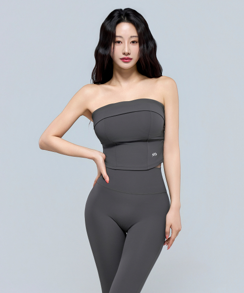 PHYSICAL GARMENTS（フィジカルガーメンツ）の「P5068 シンボルロゴチューブトップ[2COLOR]（チューブトップ・レディース・アッシュグレー/ブラック・SMALL/MEDIUM/LARGE）」の21枚目の写真