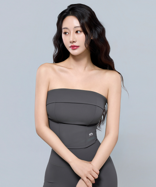 PHYSICAL GARMENTS（フィジカルガーメンツ）の「P5068 シンボルロゴチューブトップ[2COLOR]（チューブトップ・レディース・アッシュグレー/ブラック・SMALL/MEDIUM/LARGE）」の18枚目の写真