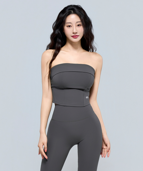 PHYSICAL GARMENTS（フィジカルガーメンツ）の「P5068 シンボルロゴチューブトップ[2COLOR]（チューブトップ・レディース・アッシュグレー/ブラック・SMALL/MEDIUM/LARGE）」の17枚目の写真