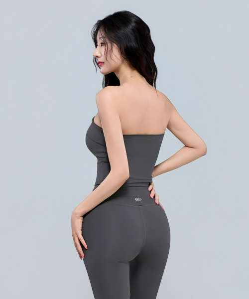 PHYSICAL GARMENTS（フィジカルガーメンツ）の「P5068 シンボルロゴチューブトップ[2COLOR]（チューブトップ・レディース・アッシュグレー/ブラック・SMALL/MEDIUM/LARGE）」の15枚目の写真