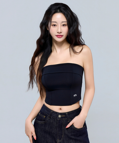PHYSICAL GARMENTS（フィジカルガーメンツ）の「P5068 シンボルロゴチューブトップ[2COLOR]（チューブトップ・レディース・アッシュグレー/ブラック・SMALL/MEDIUM/LARGE）」の13枚目の写真