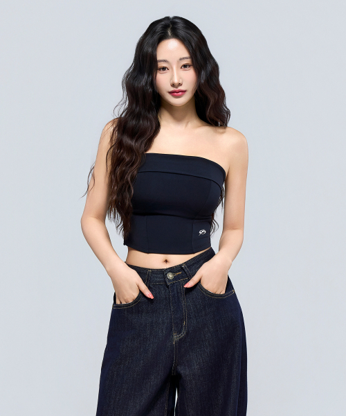 PHYSICAL GARMENTS（フィジカルガーメンツ）の「P5068 シンボルロゴチューブトップ[2COLOR]（チューブトップ・レディース・アッシュグレー/ブラック・SMALL/MEDIUM/LARGE）」の11枚目の写真