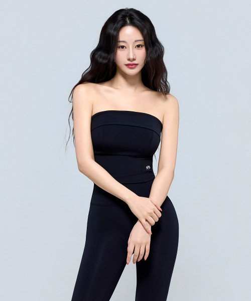 PHYSICAL GARMENTS（フィジカルガーメンツ）の「P5068 シンボルロゴチューブトップ[2COLOR]（チューブトップ・レディース・アッシュグレー/ブラック・SMALL/MEDIUM/LARGE）」の6枚目の写真