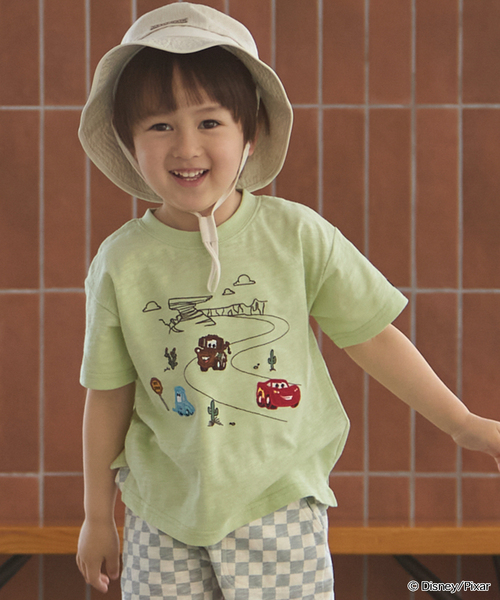 petit main(プティマイン)の「【Disney/Pixar】【接触冷感】カーズ / アップリケTシャツ(Tシャツ/カットソー・キッズ・キナリ/ブラウン/ライトオレンジ系/ライトグリーン・130cm/120cm/100cm/90cm/80cm/110cm)」の3枚目の写真