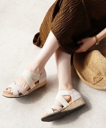 ALETTA（アレッタ）の「究極のプレーンサンダル クロスゴム ジュートウェッジ（サンダル）」