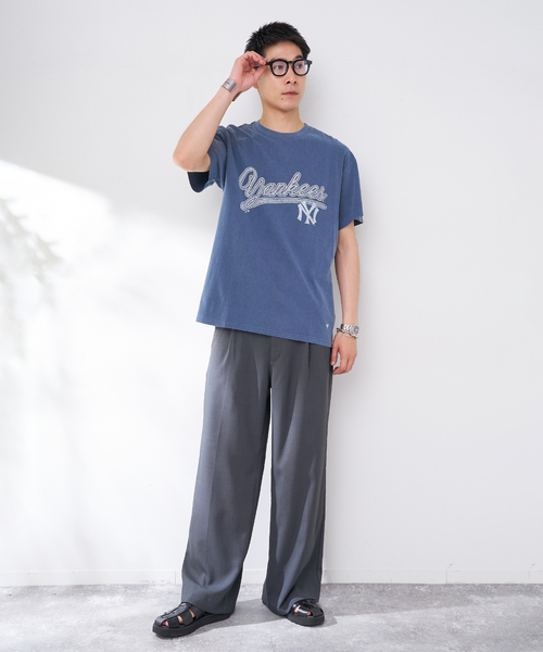 '47(フォーティーセブン)の「’47 / フォーティーセブン 別注 Team Logo Tee(Tシャツ/カットソー・メンズ・ブラウン/ネイビー/ホワイト・MEDIUM/LARGE)」の19枚目の写真