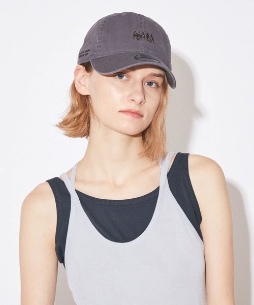 beautiful people（ビューティフルピープル）の「【beautiful people/ビューティフルピープル】NEWERA littlepeople embroidery cap/ニューエラ リトルピープルエンブロイダリーキャップ/帽子（キャップ・レディース・グレー/ベージュ/ブラック・MEDIUM）」の9枚目の写真