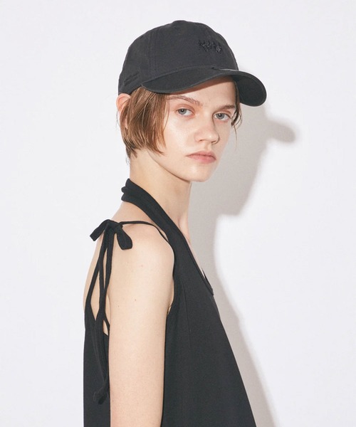 beautiful people（ビューティフルピープル）の「【beautiful people/ビューティフルピープル】NEWERA littlepeople embroidery cap/ニューエラ リトルピープルエンブロイダリーキャップ/帽子（キャップ・レディース・グレー/ベージュ/ブラック・MEDIUM）」の16枚目の写真