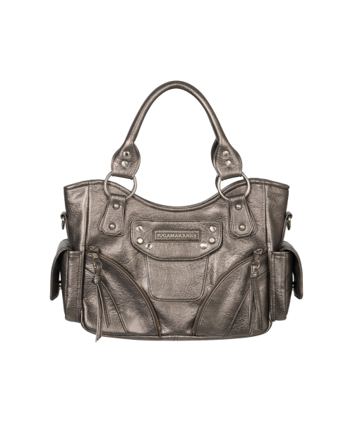 IUGAMAKARAS（イウガマカラス）の「Studded Leather Mini Shoulder Bag (Silver)（トートバッグ・レディース・その他・FREE）」の9枚目の写真