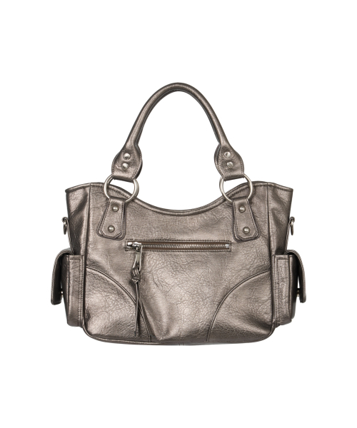 IUGAMAKARAS（イウガマカラス）の「Studded Leather Mini Shoulder Bag (Silver)（トートバッグ・レディース・その他・FREE）」の2枚目の写真