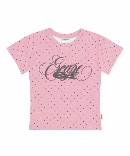 ESCAPEFROM(エスケープフロム)の「ラインイースケープレタリングプリントドットスリムフィット半袖Tシャツミント(Tシャツ/カットソー・レディース・その他・MEDIUM)」の7枚目の写真