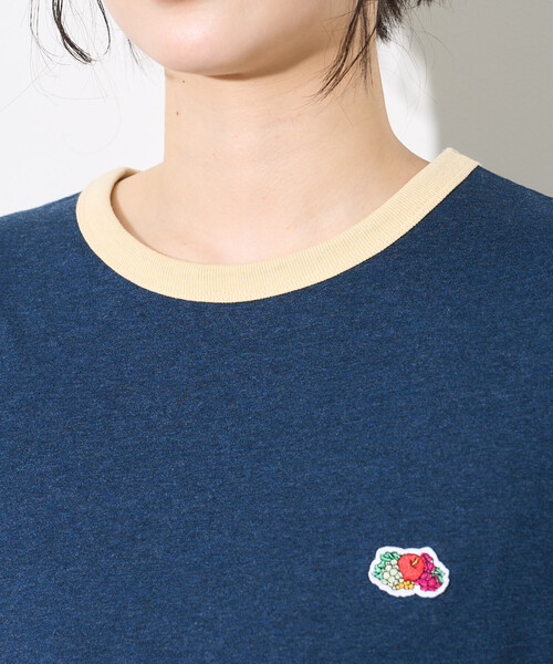 FREAK'S STORE(フリークスストア)の「FRUIT OF THE LOOM × FREAK'S STORE/フルーツオブザルーム 別注 リンガー Tシャツ ワンピース(ワンピース・レディース・ネイビー/ライトグレー/チャコール・フリ-)」の11枚目の写真