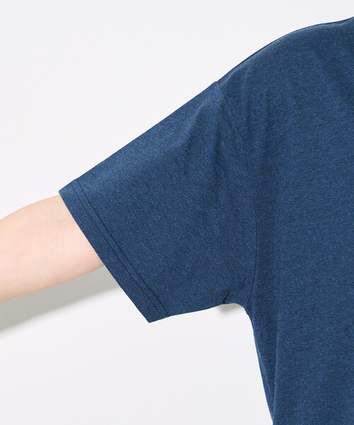 FREAK'S STORE(フリークスストア)の「FRUIT OF THE LOOM × FREAK'S STORE/フルーツオブザルーム 別注 リンガー Tシャツ ワンピース(ワンピース・レディース・ネイビー/ライトグレー/チャコール・フリ-)」の12枚目の写真