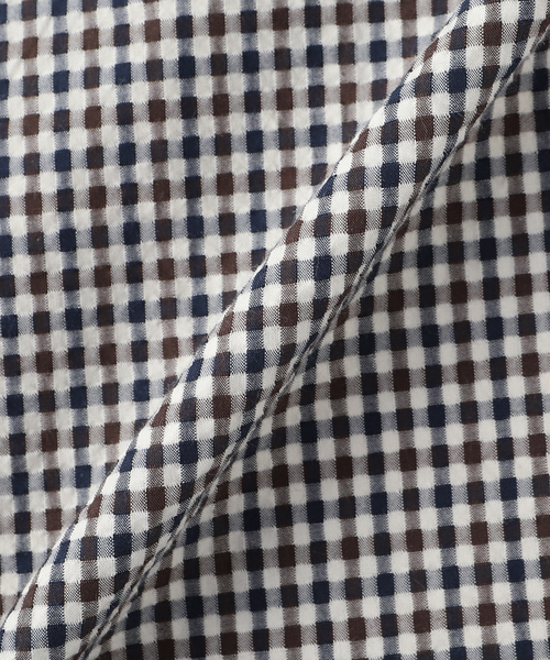 Laid．B（レイドビー）の「Laid.B / レイドビー INSIDE OUT POCKET SHIRT（シャツ/ブラウス・メンズ・ホワイト/ブラウン・1）」の3枚目の写真