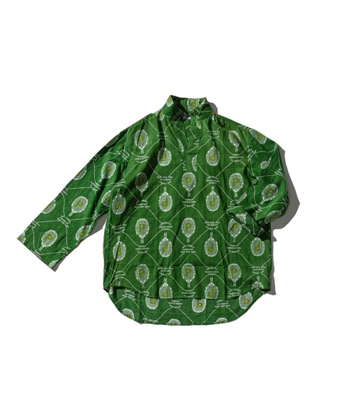 PUEBCO(プエブコ)の「PULLOVER SHIRT: TENNIS PRINT(シャツ/ブラウス・メンズ・グリーン系その他・MEDIUM/LARGE)」の1枚目の写真