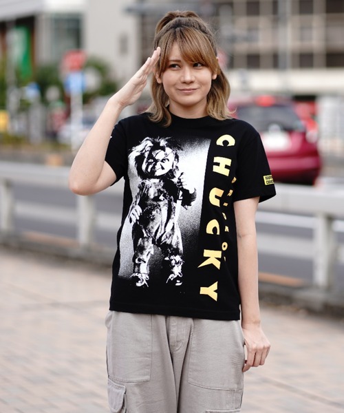 ハードコアチョコレート(ハードコアチョコレート)の「チャッキーの花嫁(ウェディングブラック)(Tシャツ/カットソー・メンズ・ブラック・XX-LARGE/X-LARGE/LARGE)」の2枚目の写真
