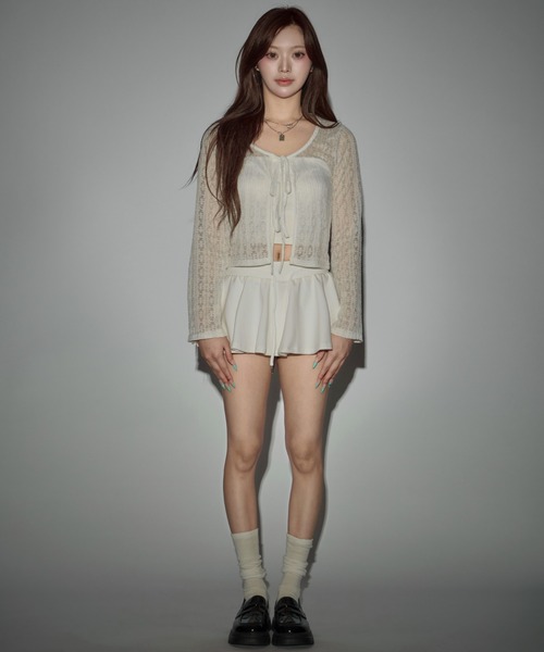 CeLess(セレス)の「Flared Sweat Mini Skirt / フレアスウェットミニスカート(スカート・レディース・ブラック/ホワイト/グレー・S/M)」の8枚目の写真